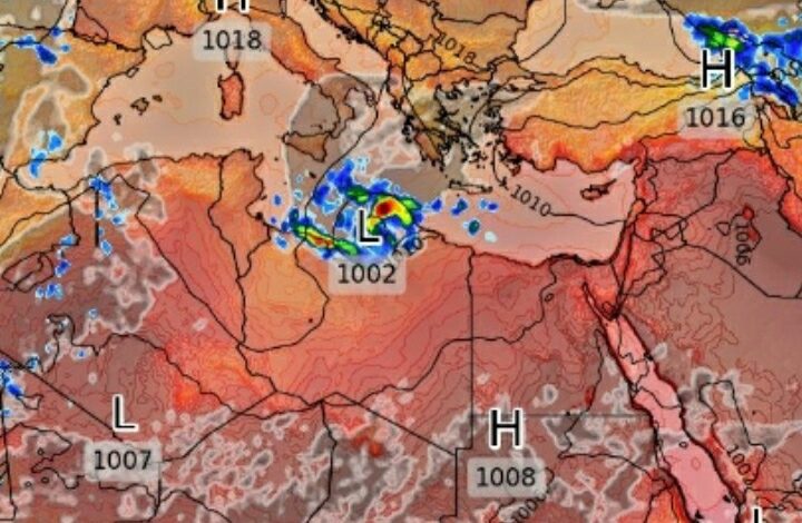 الأرصاد تكشف مسار العاصفة دانيال وتأثيراتها على مصر من البداية للنهاية